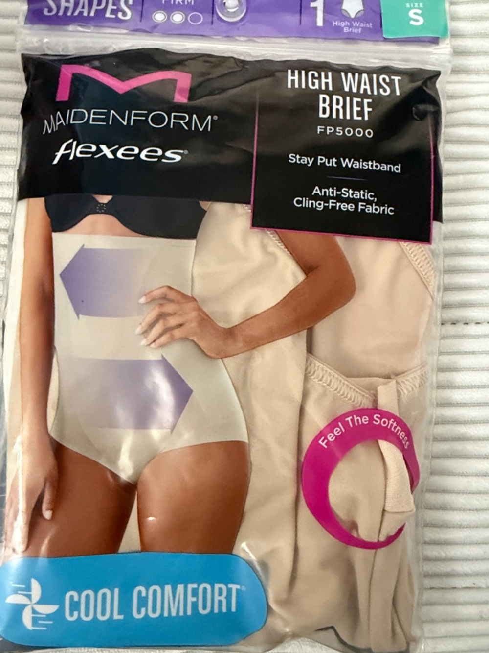 Maidenform Flexees High Waist Brief - Beige/Nude